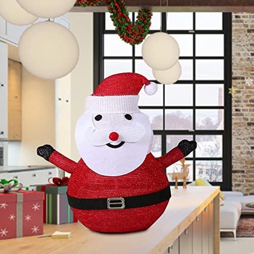 Партиски украси за девојчиња 12-ти роденден Божиќ Божиќни предводени светла Санта Клау Снежен човек во форма на снежна ламба со 40
