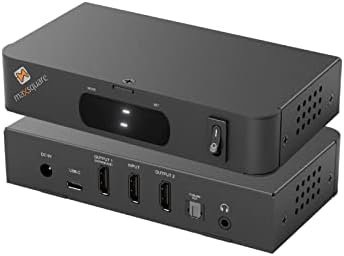 Maxsquare 8K60Hz 4K120Hz Сплитер 1x2, аудио екстрактор, HDMI 2.1, EDID Management, 4K 120Hz 4: 4: 4, HDCP 2.3/1.4, CEC Pass-Through