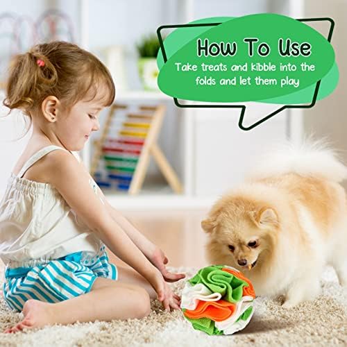 Honoson 4 Еез Куче Шмркање Топка Ментално Стимулирачки Душек За Шмркање Интерактивни Играчки За Душкање Кучиња За Хранење Со