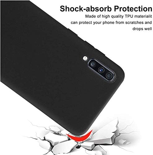 Случај за Motorola Moto G Play 2021, со [2 x Temered стакло заштитен филм], KJYF Black Soft Silicone Protective Cover Blumper Phockproof Thone