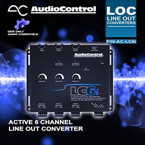 AudioControl LC6i Black 6 Channel Line Out Converter со внатрешно сумирање