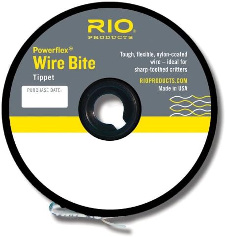 Рио летачки риболов Tippet PowerFlex Wire Bate Tippet 20lb 15ft. Рибарска линија, чиста