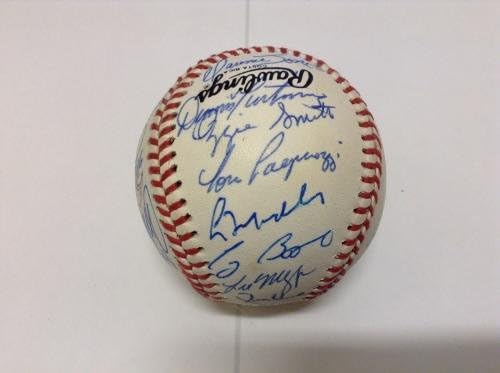 1992 година, Тимот на Националната лига на сите starвезди, потпиша бејзбол 32 обврзници Gwynn Autos COA - автограмирани бејзбол