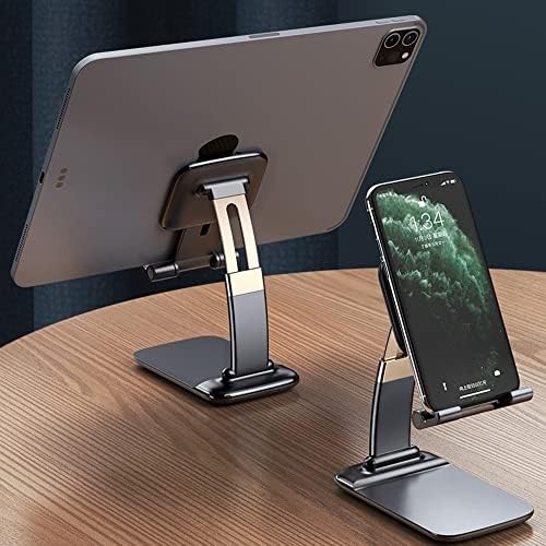 Uysvgf преклопна биро за држач за телефонски држач за прилагодлива десктоп за метална маса