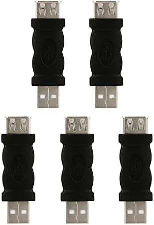 Vifemify Adapter Converter 5pcs 5Gbps Висок менувач USB 3.0 машко до USB 3.0 Aенска