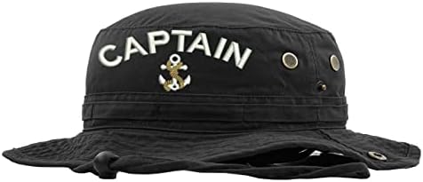 Капетанот на сите, капетан, извезена буни капа симпатична графичка летна плажа капа