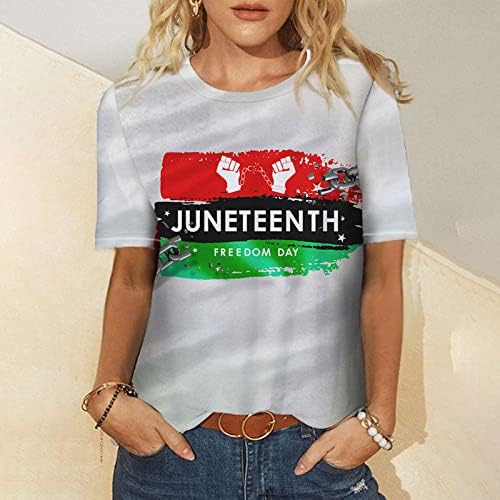 Амикадом Среќен јуниентен подарок кошули за бранч за тинејџери за кратки ракави со брод на вратот на вратот Графички блуза маица јуниори