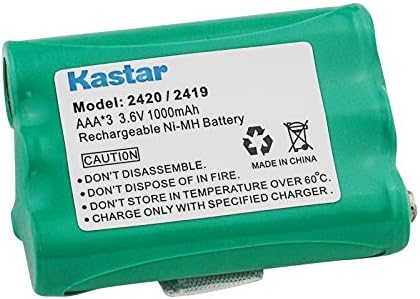 Kastar AT2419 безжична батерија, Ni-MH 3.6V 1000mAh, замена за AT & T 1215 1225 1231 2115 2120 2125 2231 2419 2420 2715 2725 2820 282H