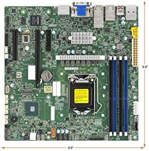Супермикро X12SCZ-TLN4F Микро-АТХ Сервер Матична Плоча W480E LGA-1200, AST2500