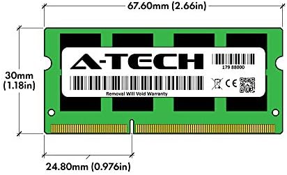 A-Tech 8 GB RAM меморија за Apple MacBook Pro, Imac, Mac Mini | DDR3 1333MHz PC3-10600 204-PIN SODIMM модул за надградба на меморијата