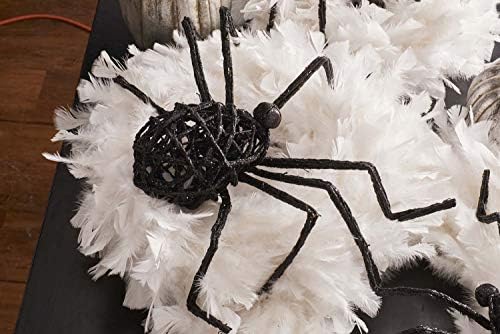 K&K Enteriors 41094a-3 22 инчи црна сјајна жица пајак