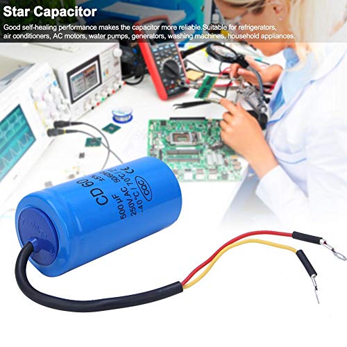 Кондензатор CD60 500UF, 250VAC Експлозија-докажан тркалезен кондензатор, издржи струја на пулсот, за фрижидери, климатизери,