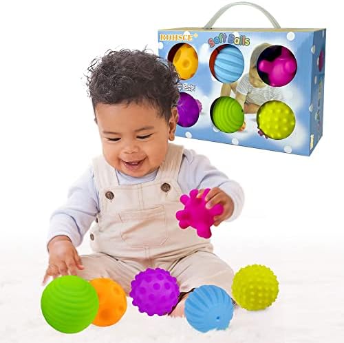 Рохсе Монтесори Бебе Редење Играчки за 1+ Годишниот Сензорни Топки За Бебиња Сензорни Блокови Бебе Редење Прстени Новороденче