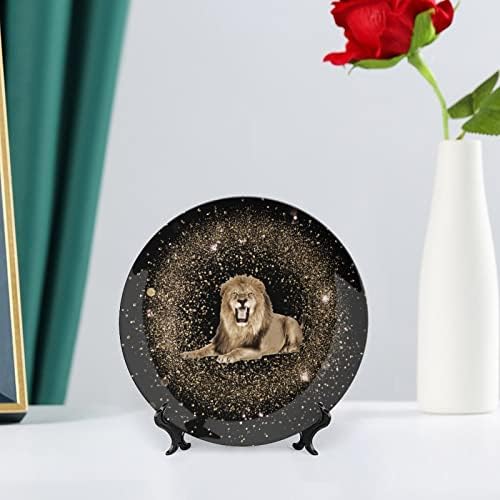 Африканска лио керамичка декоративна чинија со приказ на штанд што виси прилагодена годишнина свадба празнични подароци за родители