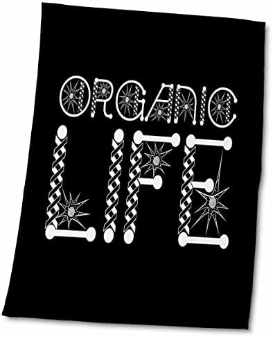 Текст за декоративна микробиологија на органски живот во два реда на црни - крпи