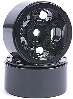 RZXYL 1.0 '' Beadlock Wheels Aluminum Beadlock Rims за аксијални SCX24 1/24 RC Crawler Car надградува додатоци