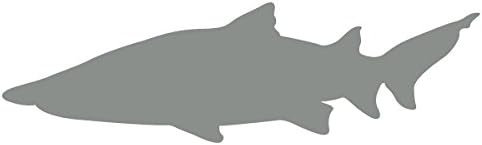 Применливо пливање на ајкула од гоблин - винил декларација за употреба на отворено на автомобили, АТВ, чамци, прозорци и повеќе - нане 4 инчи