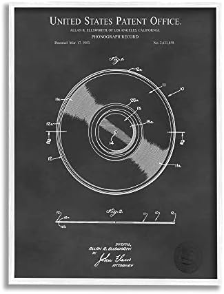 Плајер за фонографски рекорди на „Ступел индустрии“ детален музички дијаграм план, дизајн од Карл Хронек