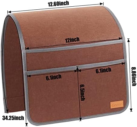Организатор на потпирачи за софа од Geeice, држач за далечински управувач за лежерот за лежење, столчето за складирање на џеб, со 3 џебови