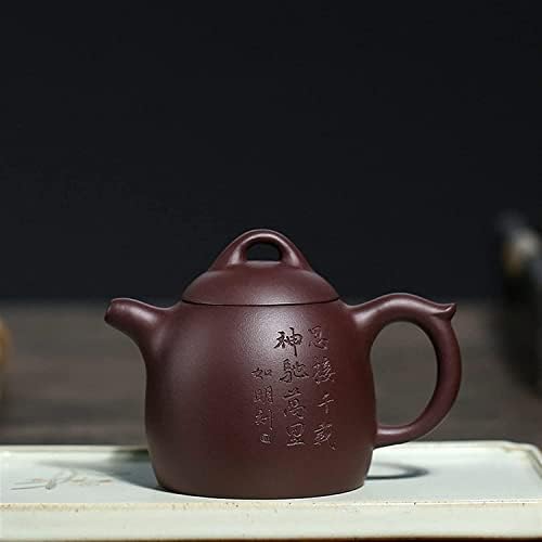 Чајник 160мл виолетова модар патлиџан пире рачно изработено виолетова глинеста чај сад qin quan чајници чајни чајни чајни