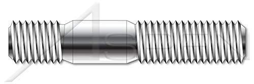 M10-1,5 x 16mm, DIN 938, метрика, столпчиња, двојно завршување, завршен крај 1,0 x дијаметар, не'рѓосувачки челик A2