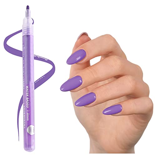 Пенкала за нокти 12 бои Акрилна боја пенкала фини врвови за нокти за 3Д -линијата за нокти цртање на цветна хартија работи за нокти