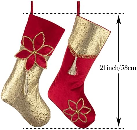 Валери Маделин Божиќни декорации со чорапи*1 + здолништа со дрвја*1