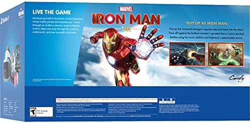 Sony PlayStation VR Iron Man VR Bundle: PlayStation VR слушалки, камера, 2 контролори за движење на движење, Marvel's Iron Man VR