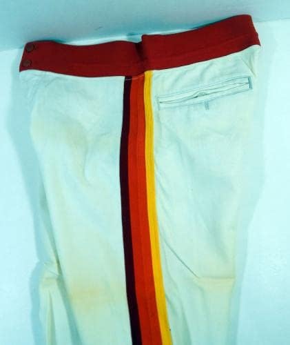 1984 Хјустон Астрос Марк Бејли 6 Игра користеше бели панталони 35-23 DP24444 - Игра користени панталони MLB