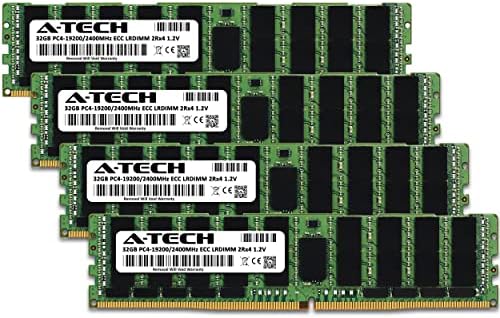 A-Tech 128gb Комплет Меморија RAM МЕМОРИЈА За Supermicro SYS-1029U-E1CR4-DDR4 2400MHz PC4 - 19200 ECC Оптоварување Намалена LRDIMM