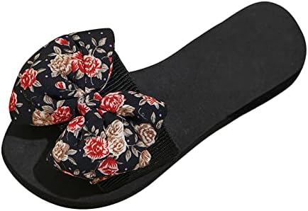 Сандали за жени летни модни папучи на отворени пети меки удобни слајдови на отворено лак плажа станови сандали