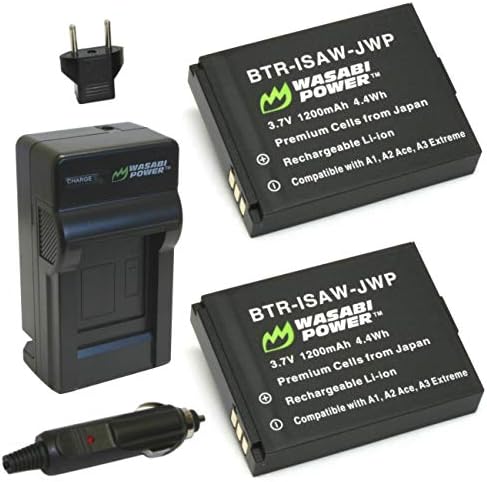 Батерија и полнач за напојување Wasabi за ISAW-REP-03 и ISAW A1, A2 ACE, A3 EXTREME, ISAW Advance, ISAW Extreme