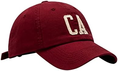 Оригинално капаче за бејзбол во Калифорнија за жени мажи измиени прилагодливи екипи за бејзбол капа со низок профил гроздобер памук тато капа