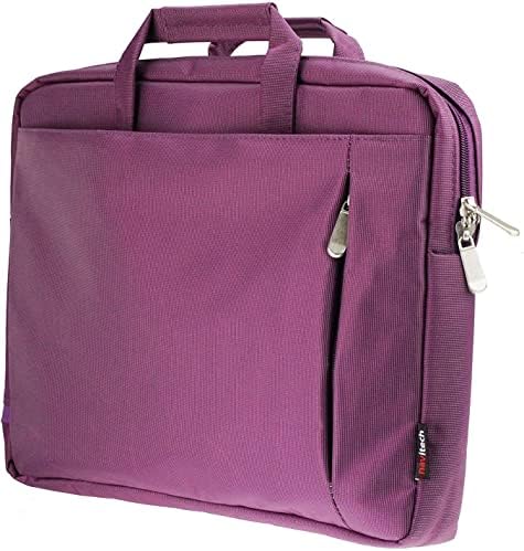 Патувачка торба за отпорна на вода на Navitech Purple Sleek - Компатибилен со Naviskauto 10.1 Преносен ДВД плеер