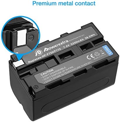 Замена на пакетот Powerextra 2 Sony NP-F750 батерија за Sony NP-F730, NP-F750, NP-F760, NP-F770 Батерија и Sony CCD-TRV215 CCD-TR917