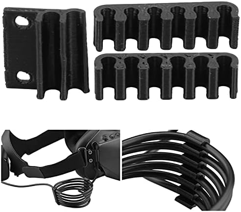 Држач за кабел за електрична енергија DIYDEG, црна ултралајт лесна за инсталирање на пластична компактен кабел за кабел за монтажа