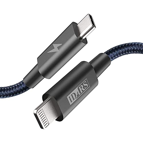Roxie USB C до кабел за осветлување, 4FT Type C Charger Брзо полнење кабел за полнач за iPhone, издржлив најлонски плетенка од типот