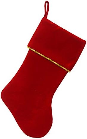 Etistta Classic 20 -инчен кадифе Божиќни чорапи, Божиќни декор меки кадифени чорапи за Божиќни камиони украси