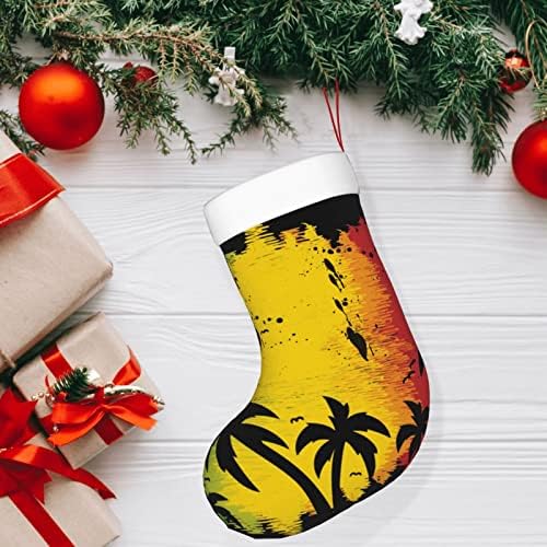 Аугенски Божиќни чорапи Хаваи Раста Јамајка двострана камин што виси чорапи