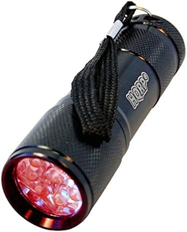 HQRP Преносен џеб црвено светло светло со 9 LED диоди за гледање игуани и змии, хрчаци и ежи, желки и влекачи ноќе