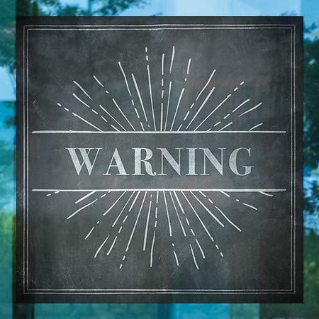CGSignLab | Предупредување-Креда Рафал Прозорец Прицврстување | 16 x16