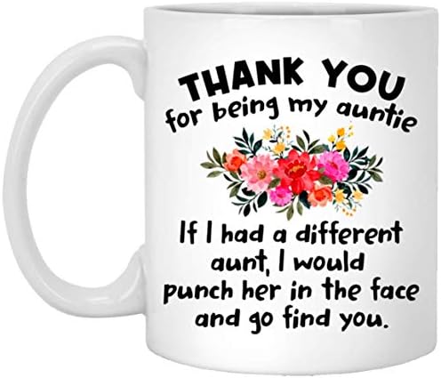 Ви благодарам што бевте моја тетка кафе кригла Најдобри подароци за тетка чаша за тетка мама мама маќеата мајки 11oz