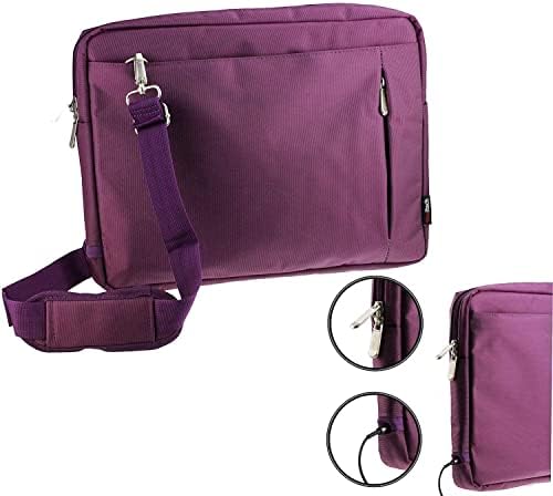 Патувачка торба за отпорна на вода на Navitech Purple Sleek - Компатибилен со Desobry 12 Преносен ДВД плеер