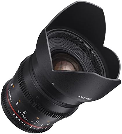 Samyang SYDS24M-S VDSLR II 24mm T1. 5 Широкоаголен Кино Објектив За Sony Alpha Mount DSLR Камери