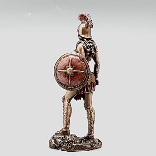 Veronese Design 9 Висок воин на Амазон Воин кој има меч и штит чинат бронзена скулптура скулптура колекционерска фигура на грчки римски