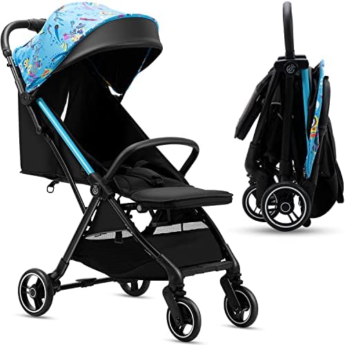 Лесен шетач за бебиња на Royalbaby со компактен преклоп, шетач за патувања за деца за пријателски распон, шетач за чадори за новороденчиња