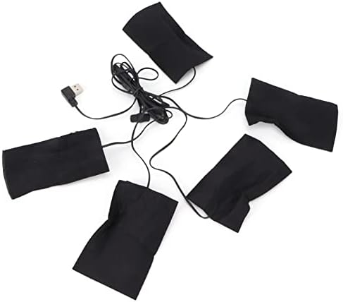 USB наполнета облека Електрични влошки за греење на електрична влакна Прилагодливо лим загреано парче водоотпорно и доказ за брчки за загревање