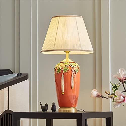 SLNFXC земја керамичка маса за ламба романтична и топла спална соба во кревет за дневна соба за дневна соба вазна декоративна маса за ламба