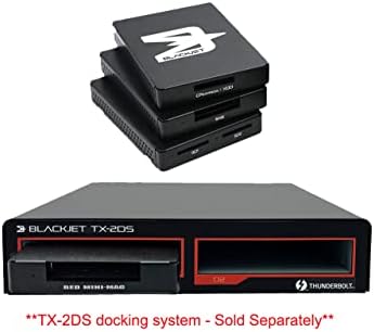 BLACKJET DX - 1ssd Медиа Адаптер Читач за 2.5' SSD Дискови Да Работат СО TX-2DS Или TX-4DS Компатибилен Со Samsung, Intel, Клучни, WD, Seagate,