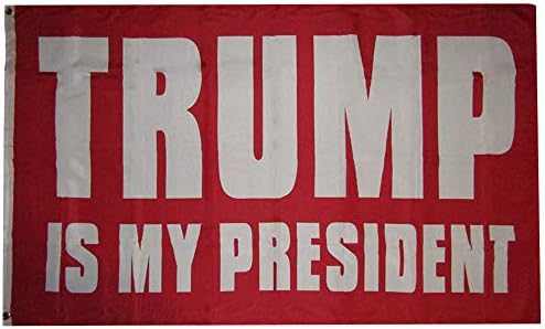Американска Супер Продавница на Големо 3х5 Трамп Е Мојот Претседател Црвено Бело 100д Ткаено Поли Најлонско Знаме 5х3 Банер Громови Тешка Должност